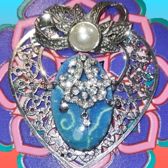 Compact Make-up Case Touch-up Magnifying Mirror Mandala Background Design - Picture 5 of 13